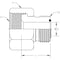 World Wide Fittings Female Flat Face O-Ring to Male Flat Face O-Ring Reducer 4015X12X06 - alternate 2